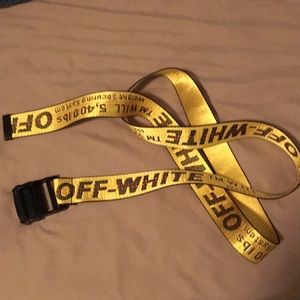Off White Industrial Belt Yellow Virgil Abloh